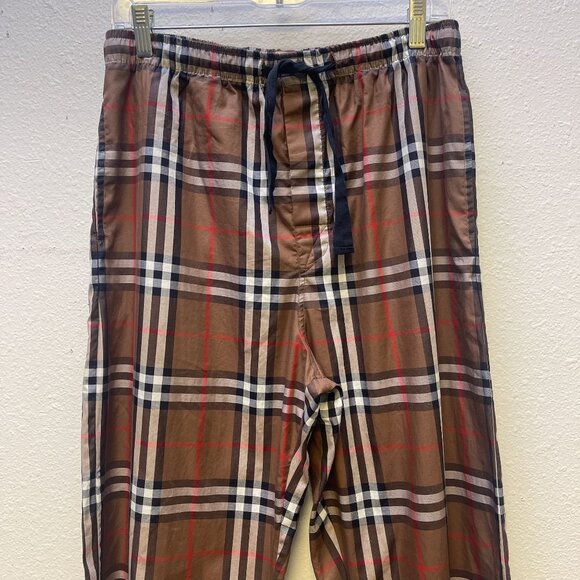 Men's Burberry Loungewear Plaid Pull On Pants M - Picture 9 of 9